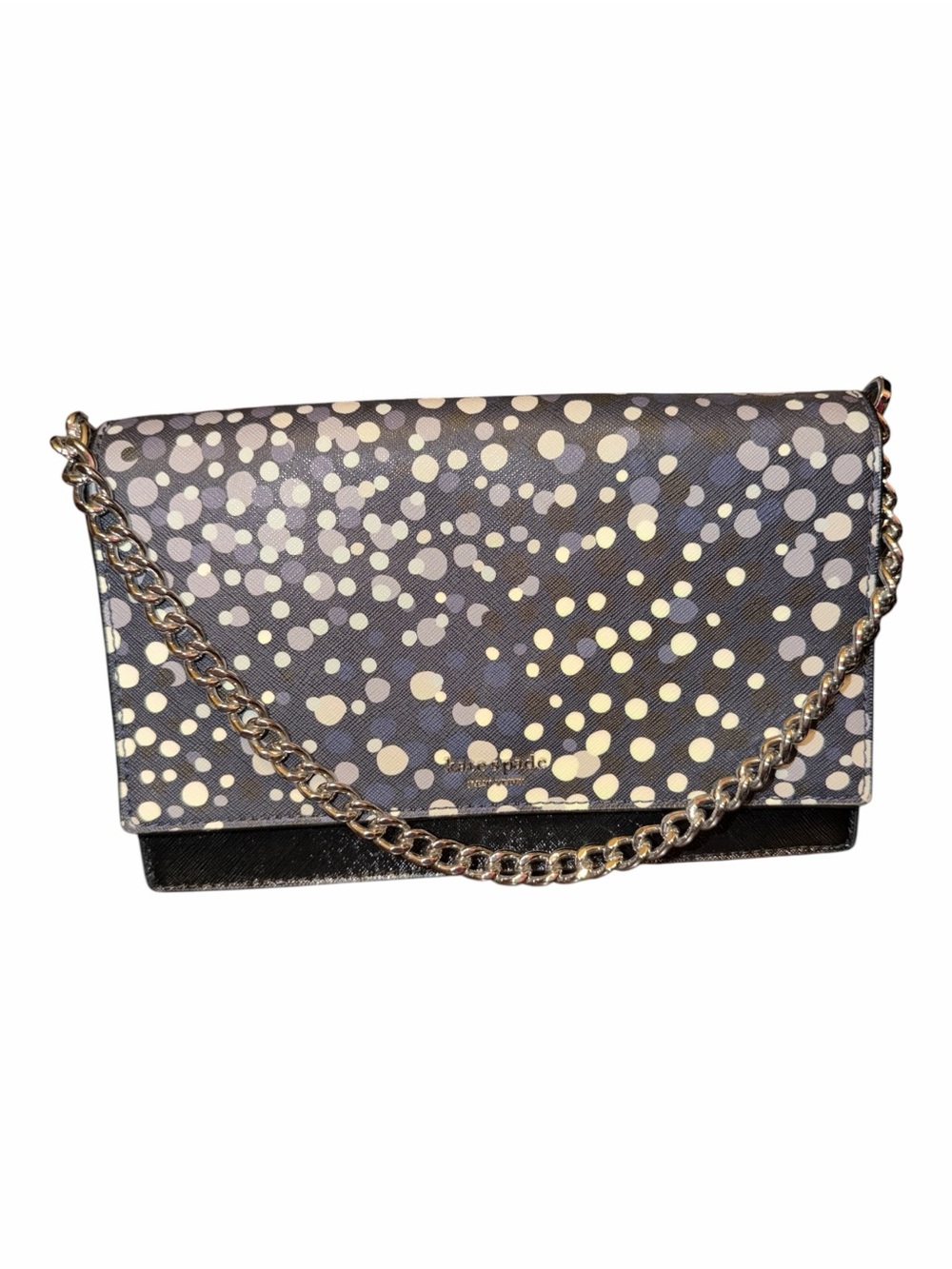 ⁠KATE SPADE Carson Dot Print Flap Chain Convertible Crossbody Shoulder Bag